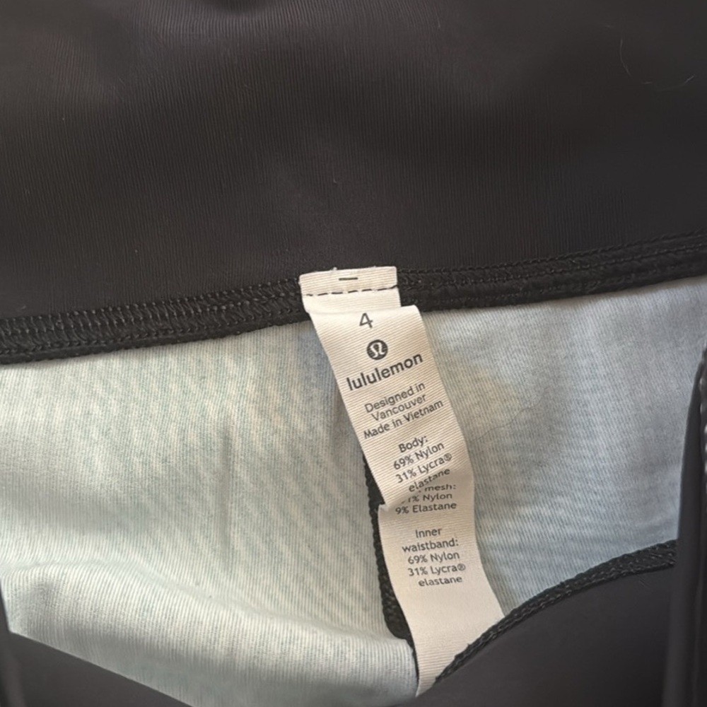 Lululemon Black and Gray Leggings - Picture 2 of 3